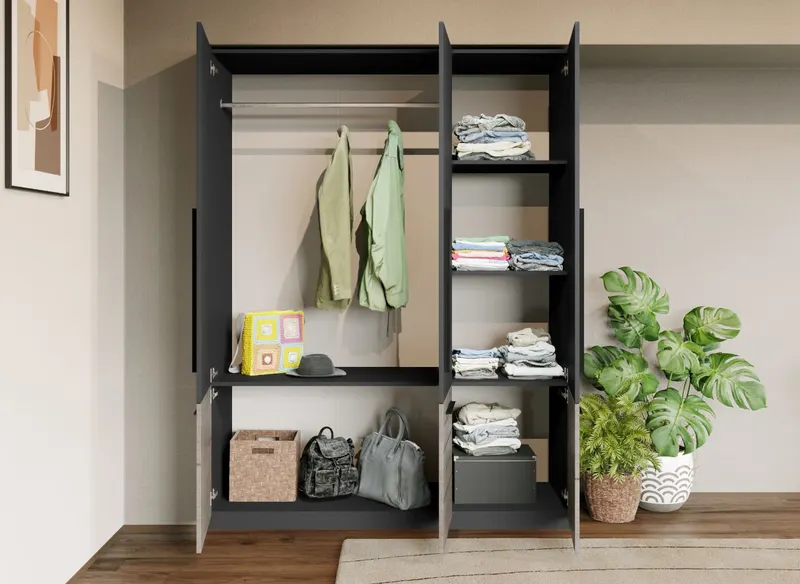 Set Mobila Dormitor Gri Noce C7 — imaginea 3