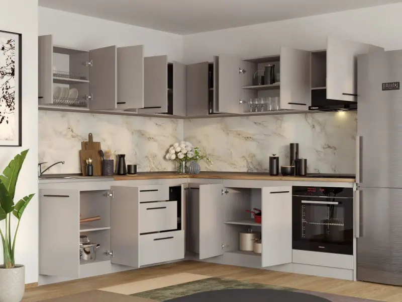 Set Mobila Bucatarie Colt Linea 240*240 Casmir C23 — imaginea 3