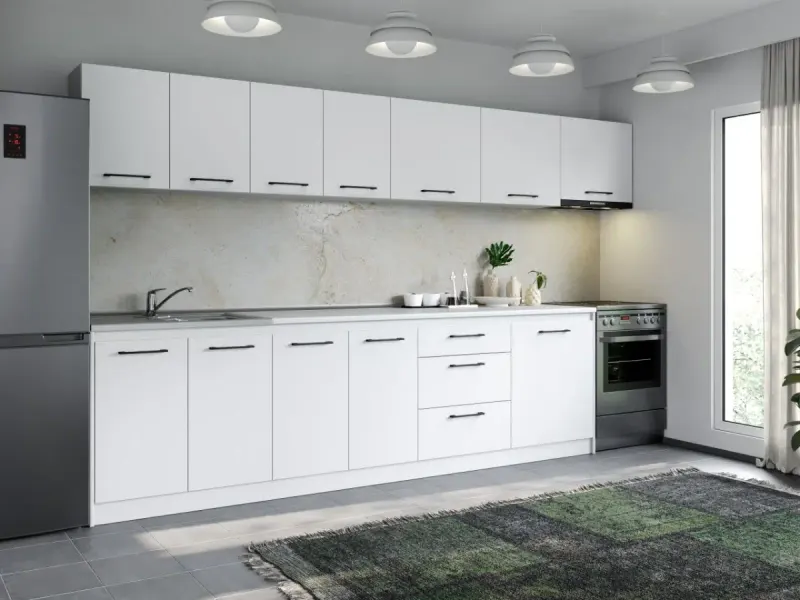 Set Mobila Bucatarie Mina Pure 340 Alb C159