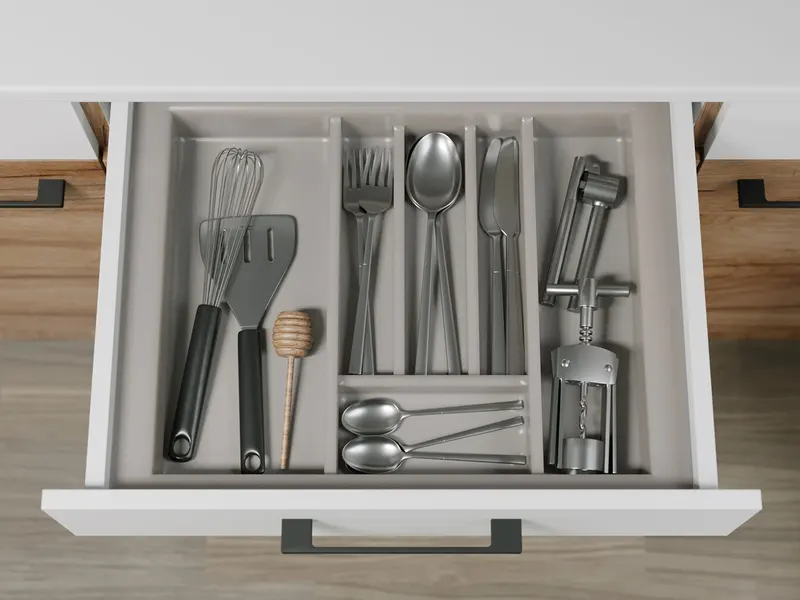 Set Mobila Bucatarie Gastro 320 Alb/Stejar - C45 — imaginea 3