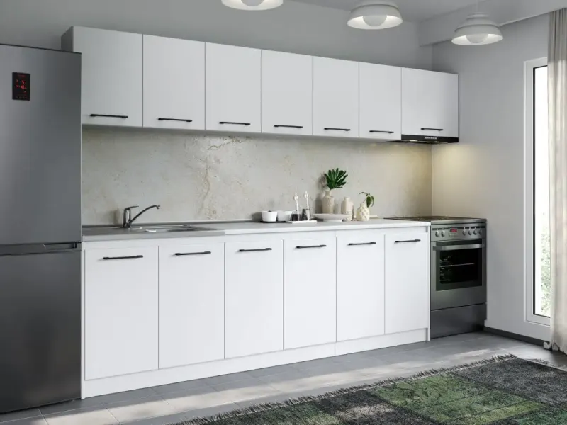 Set Mobila Bucatarie Mina Pure 300 Alb C156