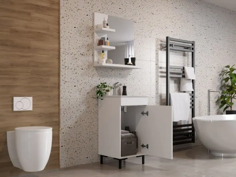 Set Masca Baie + Chiuveta 450 + Oglinda 650 Albio — imaginea 2