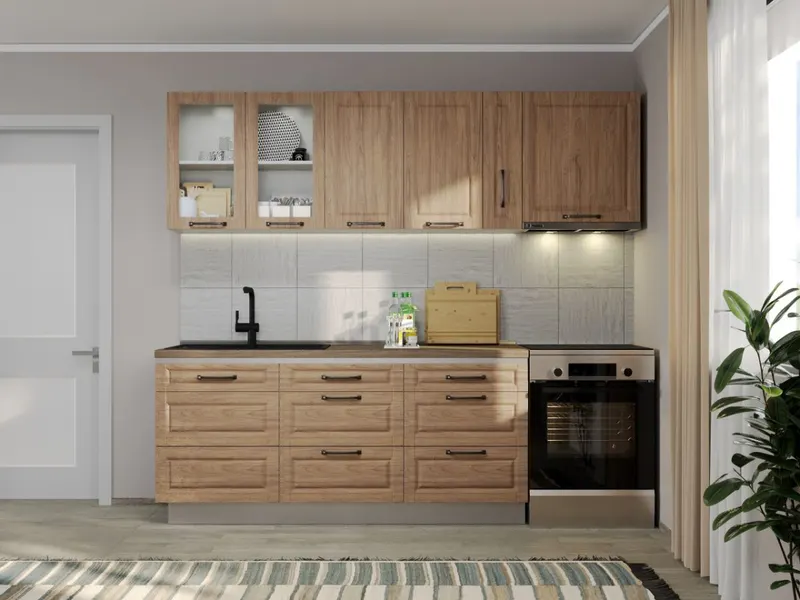 Set Mobila Bucatarie Cucina - Config. CC2 Natur