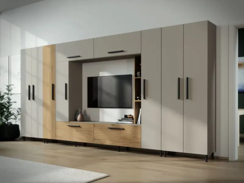 Living Nano - bej cu stejar - Combo Plus