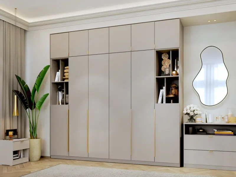 Dulap dormitor haine Inalt Bej/casmir 246 cm Auris C2