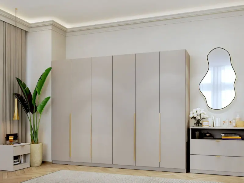 Dulap dormitor haine Bej/casmir 246 cm Auris C1
