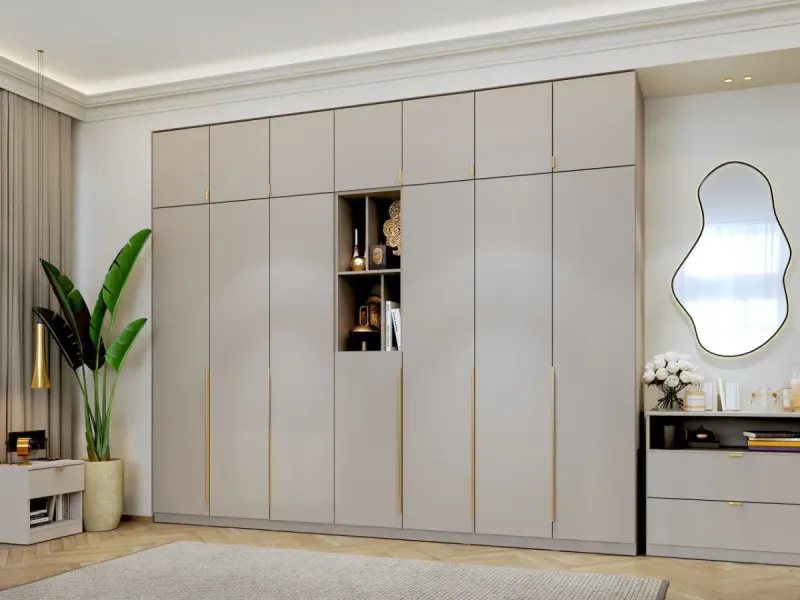 Dulap dormitor haine Inalt Bej/casmir 287 cm Auris C2