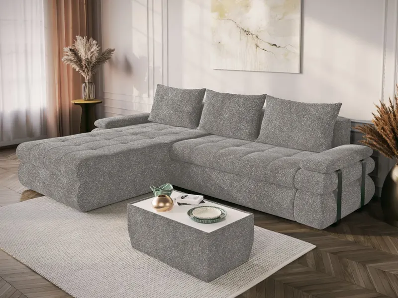 Coltar Extensibil Molly Plusat Gri Deschis
