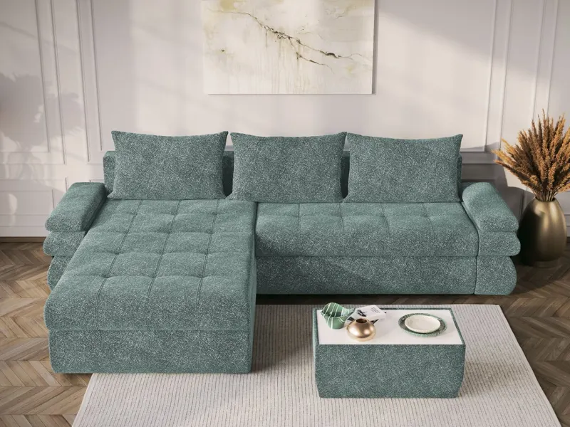 Coltar Extensibil Molly Plusat Turcoaz — imaginea 2