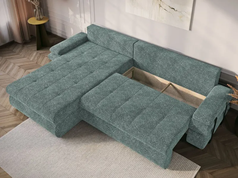 Coltar Extensibil Molly Plusat Turcoaz — imaginea 3