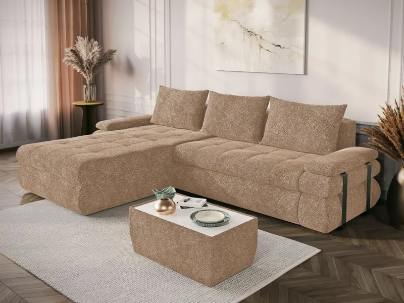 Coltar Extensibil Molly Plusat Bej