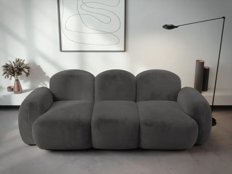 Canapea bubble Zenvia plusata antracit — imaginea 2