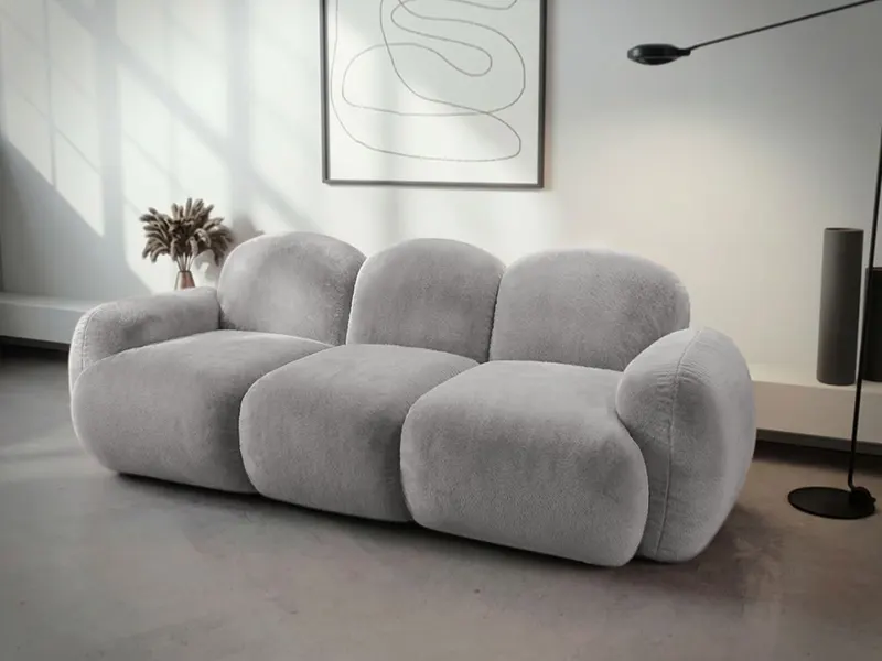 Canapea bubble Zenvia plusata gri