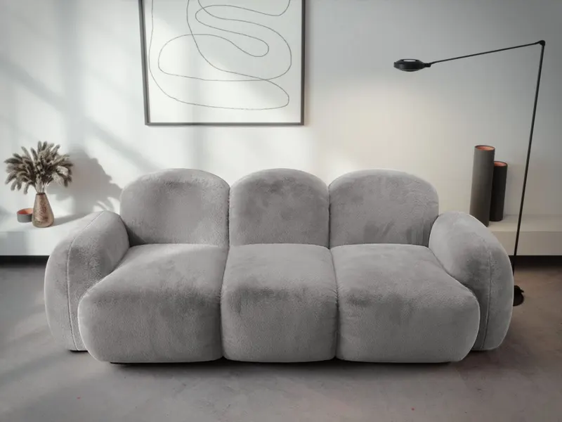 Canapea bubble Zenvia plusata gri — imaginea 2