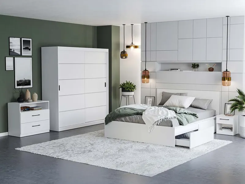 Dulap Nordis 184 usi albe — imaginea 3
