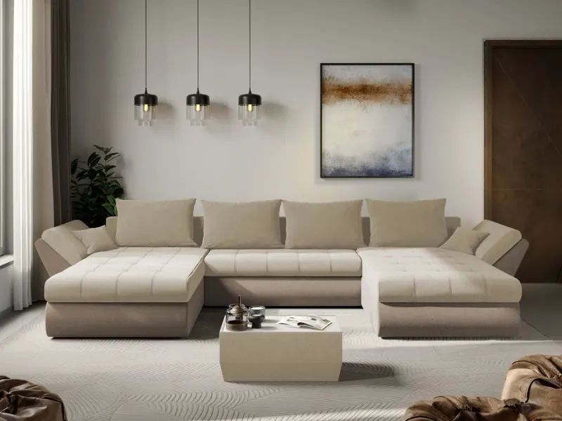 Coltar U Extensibil Rawa Crem / Cappuccino — imaginea 2