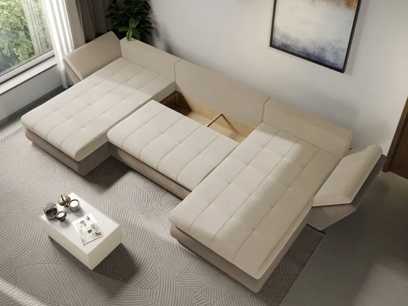 Coltar U Extensibil Rawa Crem / Cappuccino — imaginea 3