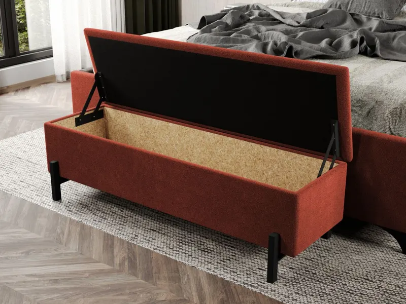Bancheta tapitata Steel Caramizie — imaginea 2