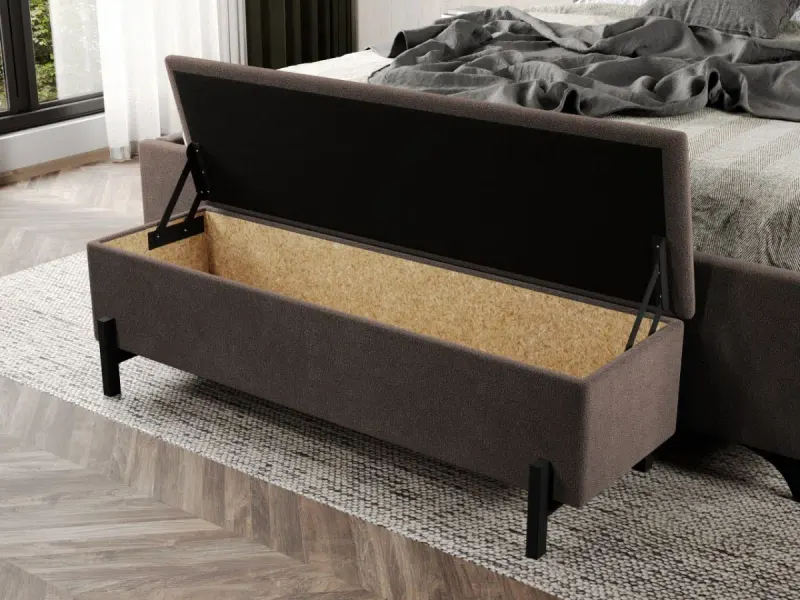 Bancheta tapitata Steel Maro — imaginea 2
