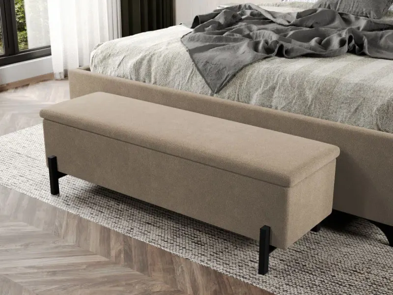 Bancheta tapitata Steel Crem
