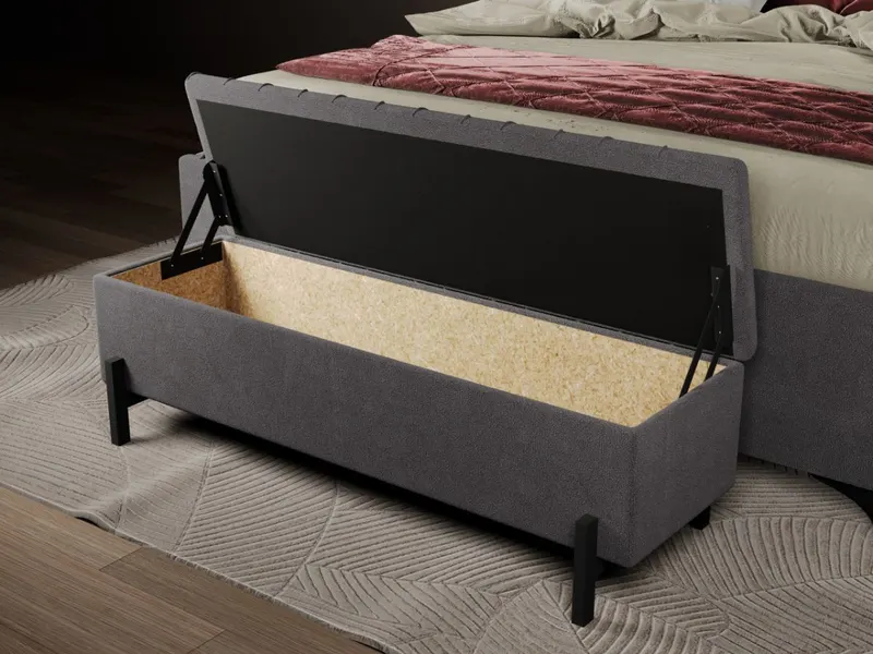 Bancheta tapitata Olimp Gri Antracit — imaginea 2
