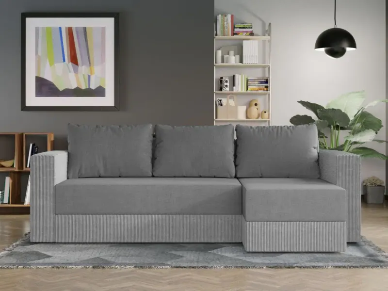 Coltar Extensibil Alfa Catifea / Reiat Gri Deschis — imaginea 2
