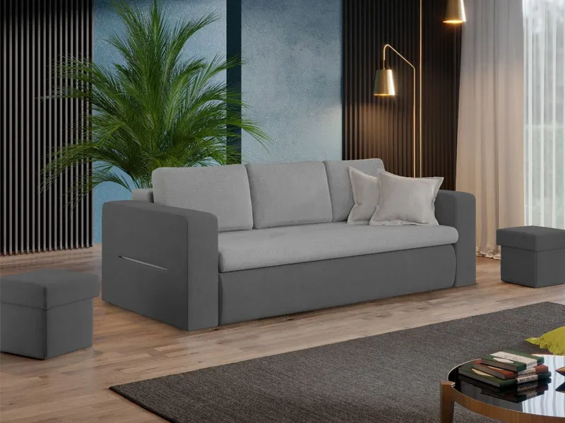 Canapea Extensibila Rita Gri Deschis / Gri — imaginea 2