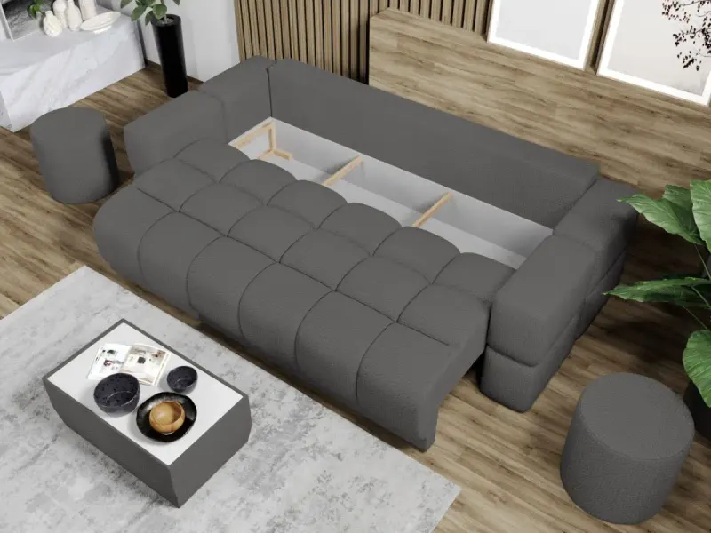 Canapea Bubble Jaguar 21 Gri Inchis — imaginea 3