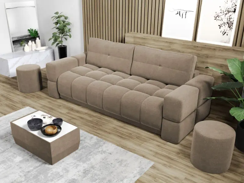 Canapea Bubble Aurora 5 Cappuccino — imaginea 2