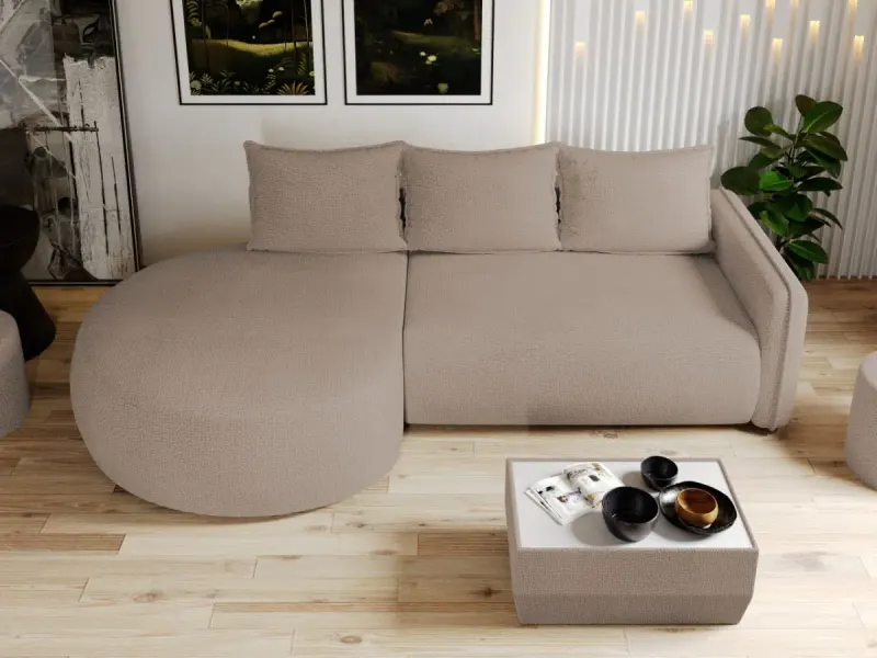 Coltar Extensibil Fiore Plusat Cappuccino — imaginea 2