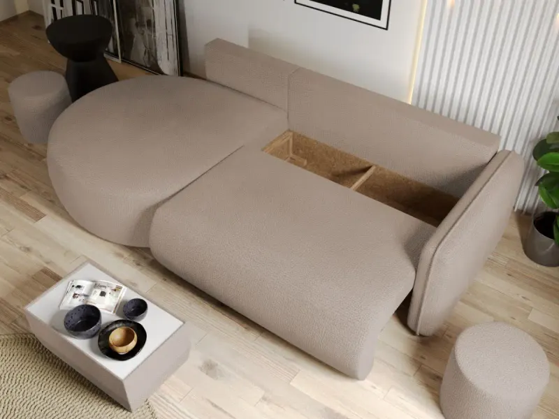 Coltar Extensibil Fiore Plusat Cappuccino — imaginea 3