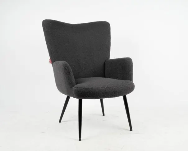 Fotoliu Hugo Plusat Gri — imaginea 2