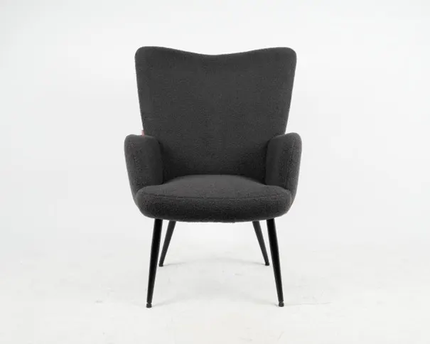 Fotoliu Hugo Plusat Gri — imaginea 3
