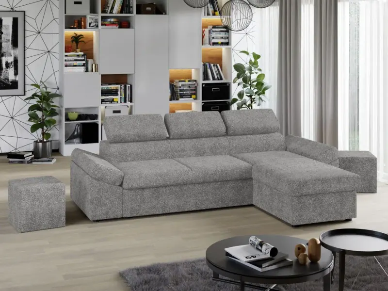 Coltar Extensibil Jamaica Plusat Gri Deschis