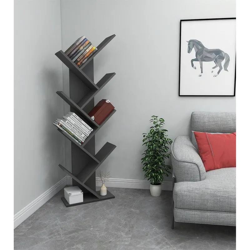 Biblioteca Zermat, 46x129x22 cm - Gri