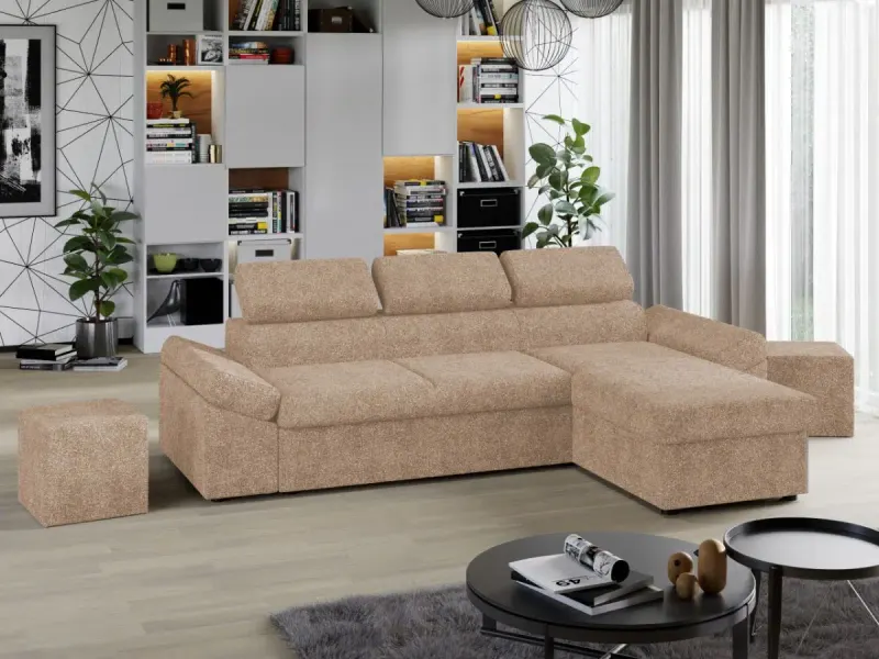Coltar Extensibil Jamaica Plusat Bej