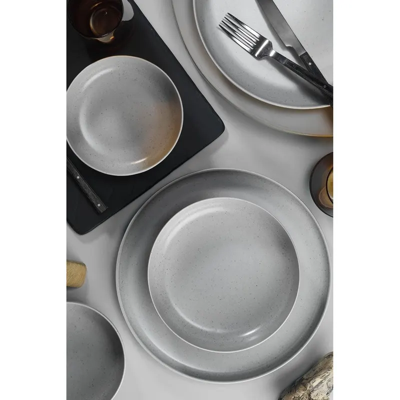 Set de cină, Gri, 27x27 cm - Gri