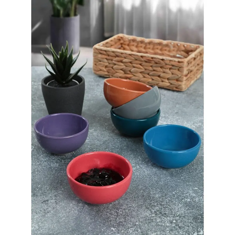 Set boluri ceramice, Multicolor, 8 cm - Multicolor