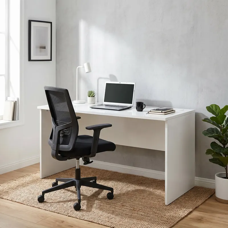 Birou NMS-160-PP-1 Home Collection® New York, Alb, 160x75x76 cm - Alb