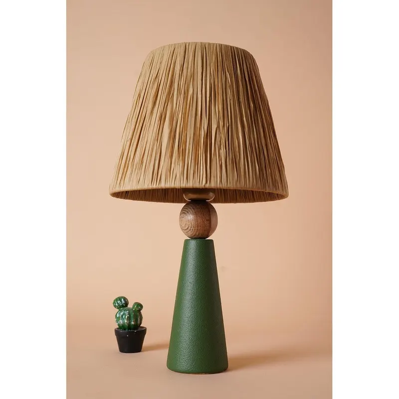 Lampă de masă YL496, Verde, 24x24x46 cm - Verde