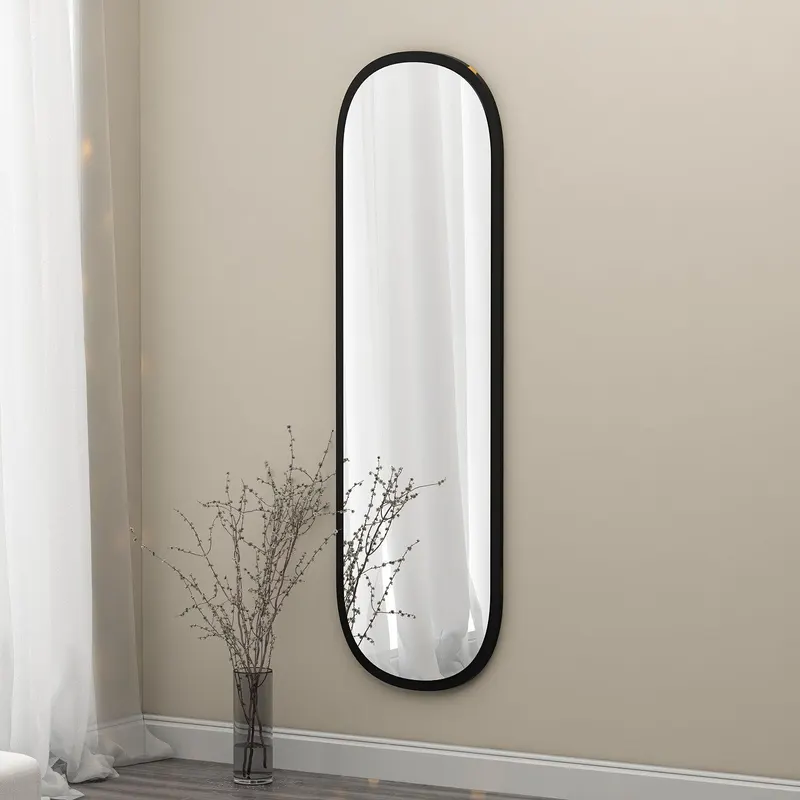 Oglindă Magnum - Black, Negru, 120x40 cm - Negru