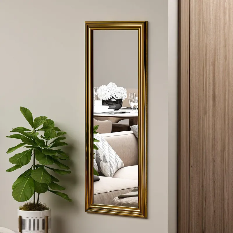 Oglindă Smooth - Gold, Aur, 105x40 cm - Auriu