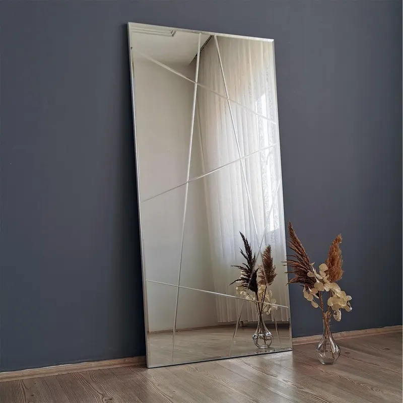 Oglindă A331D, Argint, Argintiu, 130x62 cm - Argintiu