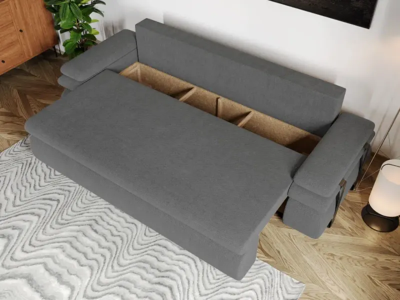 Canapea Extensibila Molly Gri Deschis — imaginea 3