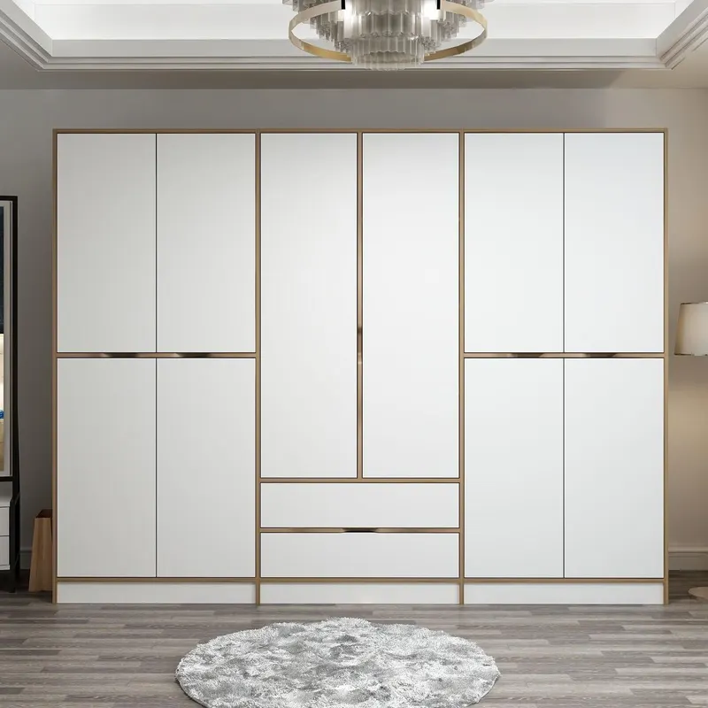 Dulap Haine Elina - 7927, Auriu, 277x52x208 cm - Auriu