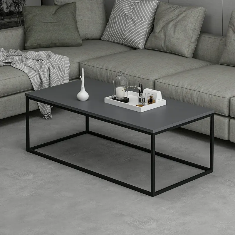 Masuta de Cafea Tiger - Anthracite, Gri, 120x42x60 cm - Gri