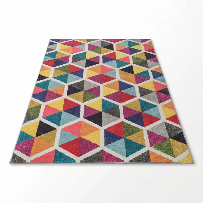 Covor Living - Hol Curcubeu, Lavabil, Antiderapant, Multicolor, 80x150 cm - Multicolor / 80 x 150