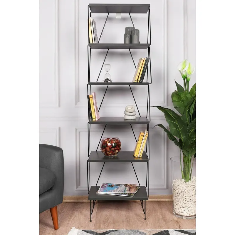 Biblioteca Balaban, 46x30x165 cm - Gri
