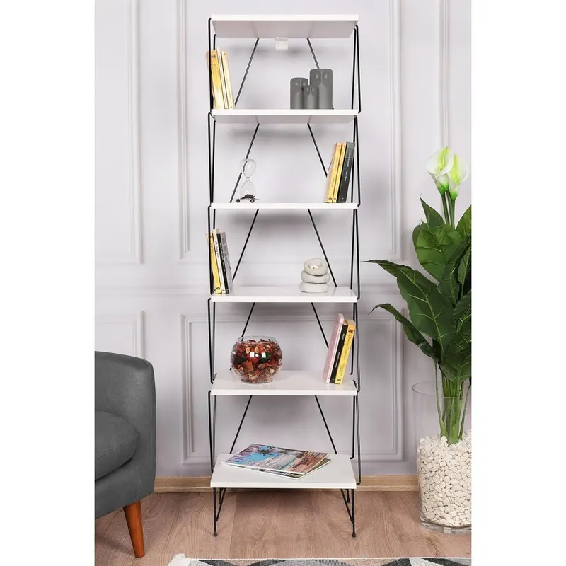 Biblioteca Balaban, 46x30x165 cm - Alb