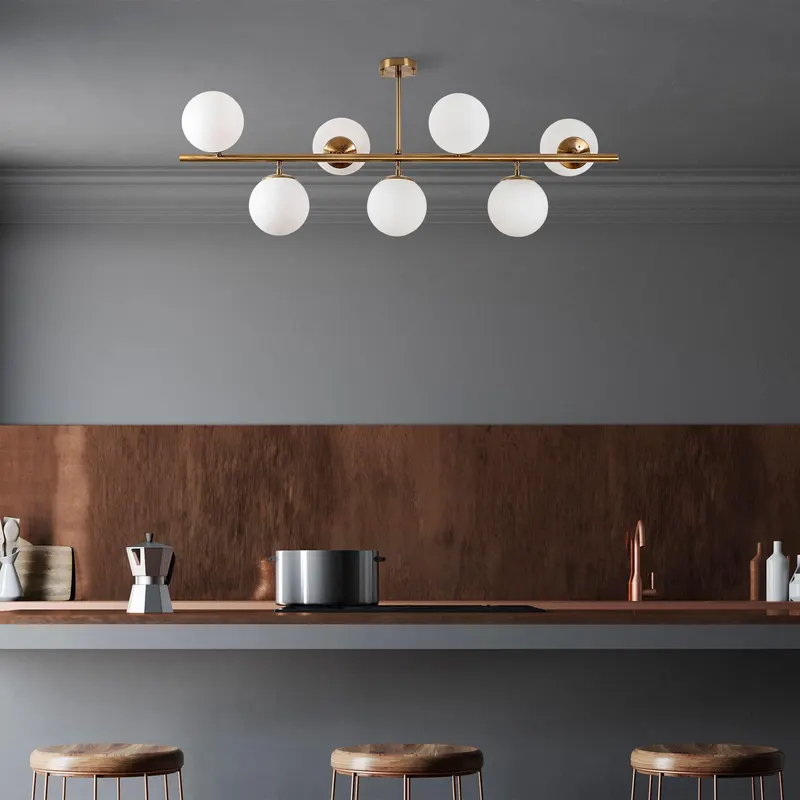 Lustra Fa Chandelier, Vintage, 15x15x3 cm - Auriu